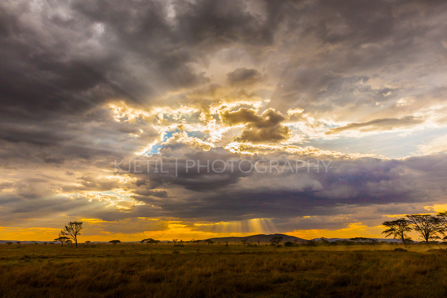 Beautiful and dramatic african landscape