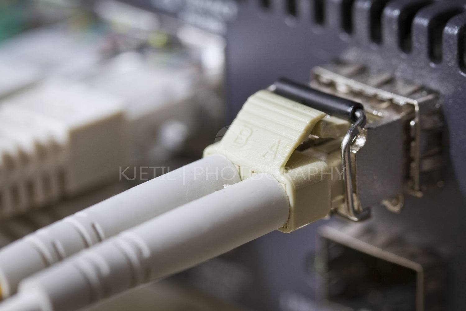 Fiber Cable in Network Switch