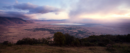 Sunrise in the Ngorongoro crater