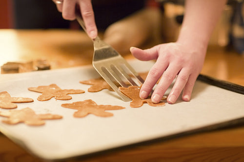Baking Gingerbread Angels for Christmas