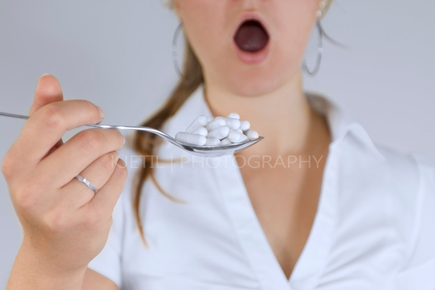 Woman Taking Pills