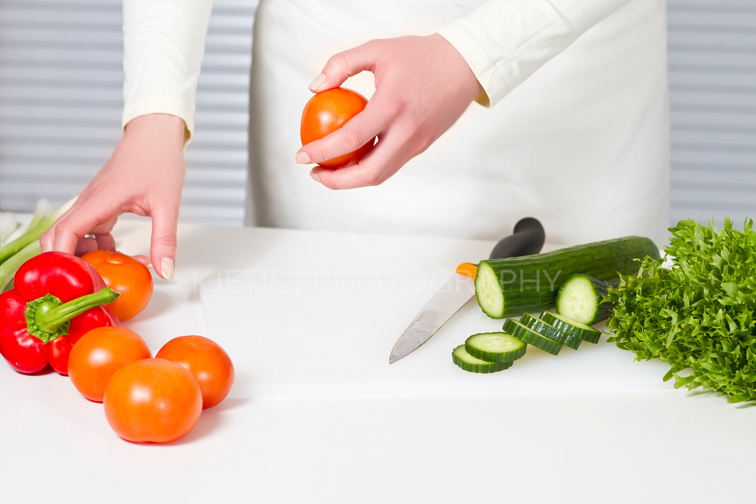 Making a Healthy Salad