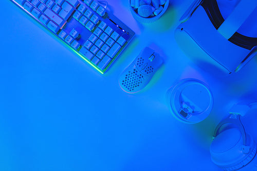 Keyboard with mouse and disposable cup