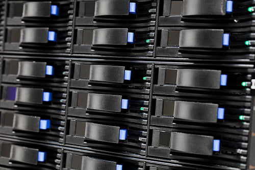 SAN Storage Hard Drives In Large Datacenter