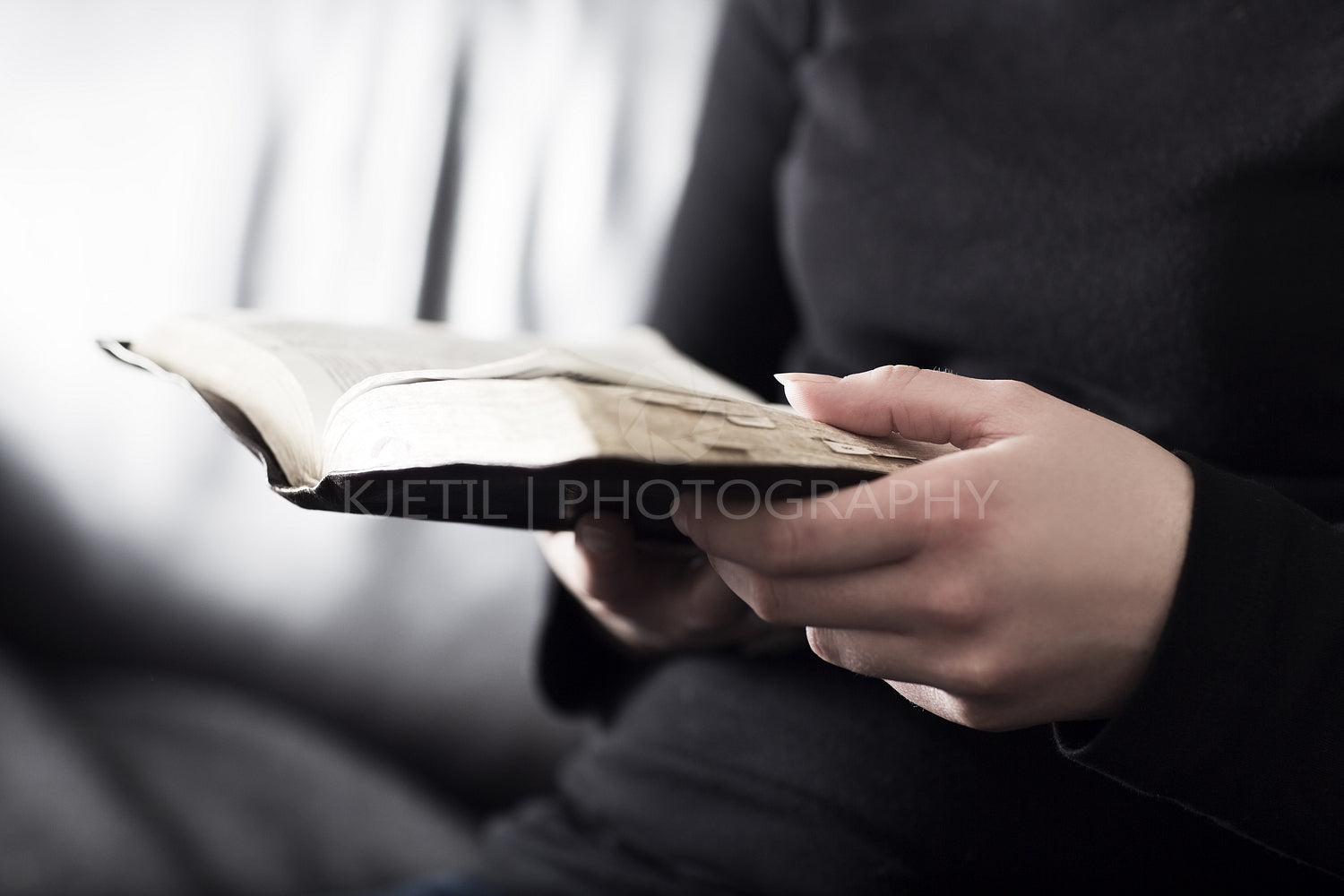 Woman Reading the Bible