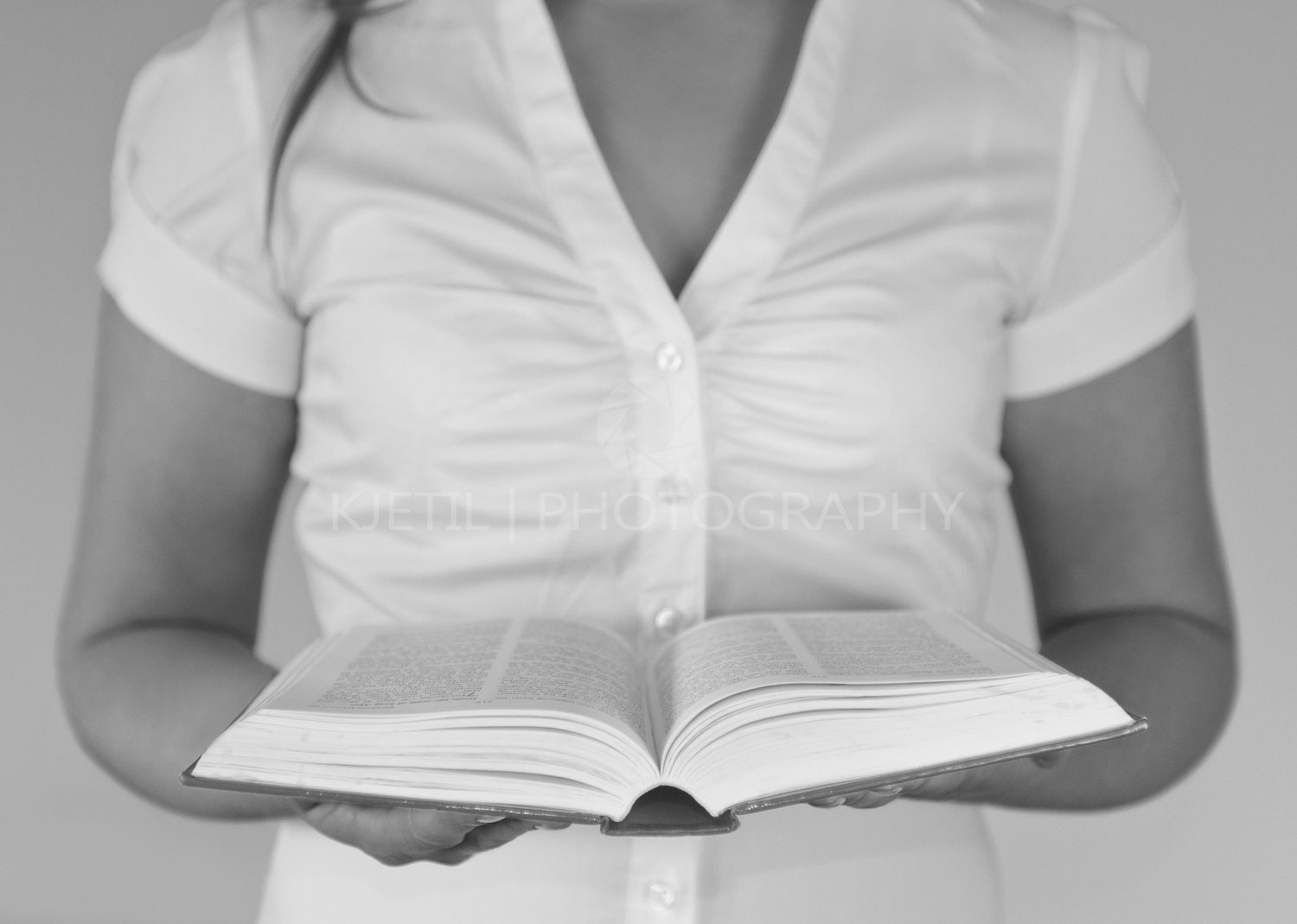 Woman Holding Bible