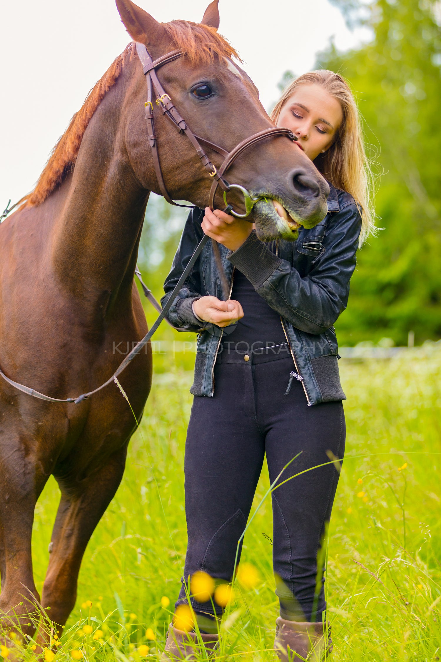 Woman communicate with her beautilful arabian horse friend in the field