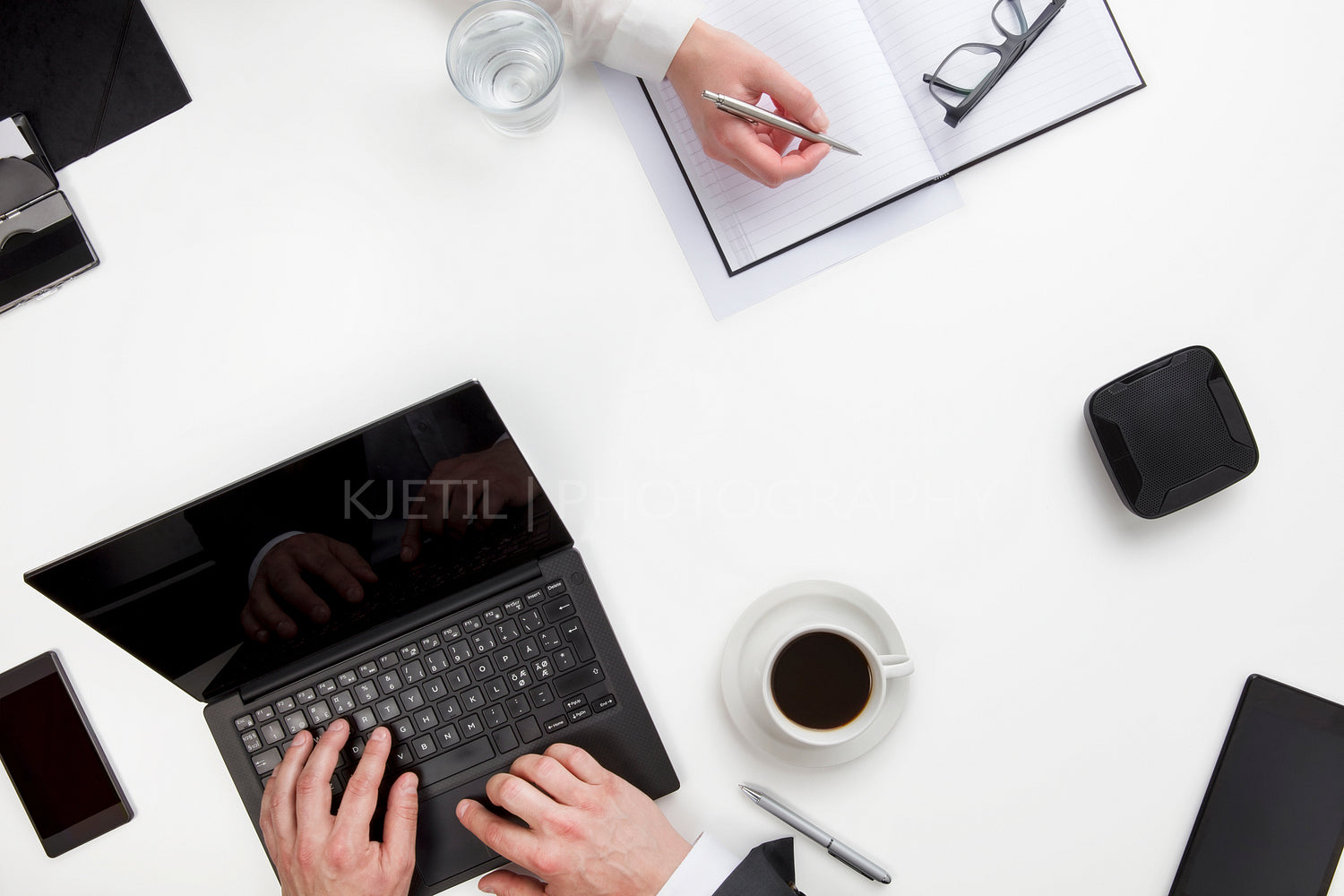 Business People Working At Office Desk