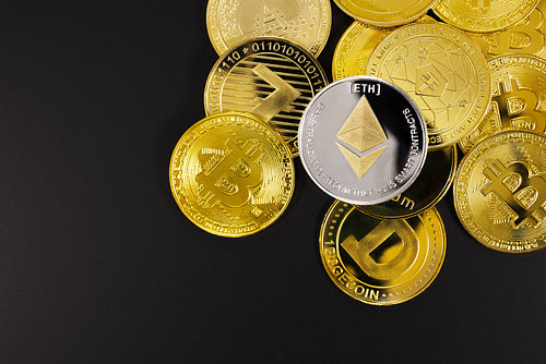 Ethereum on top of various golden cryptocurrencies