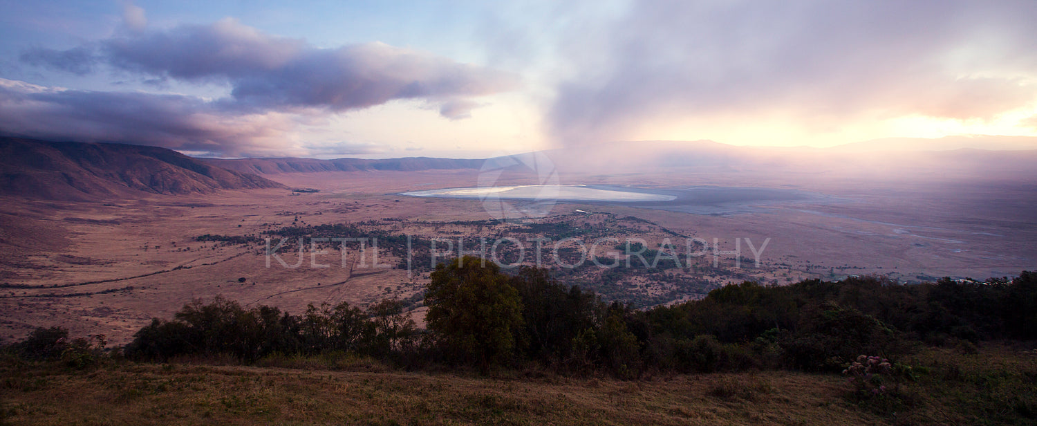 Sunrise in the Ngorongoro crater
