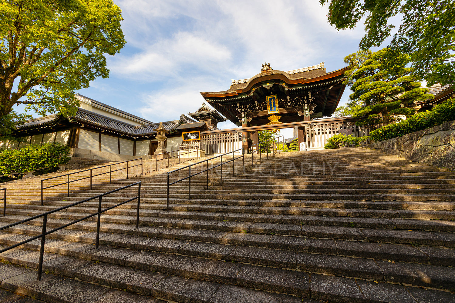 Traditional Buddhist temple in Kyoto city in Japan