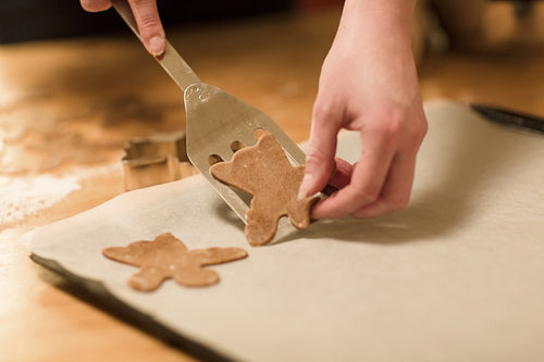 Woman Makes Gingerbread Angels