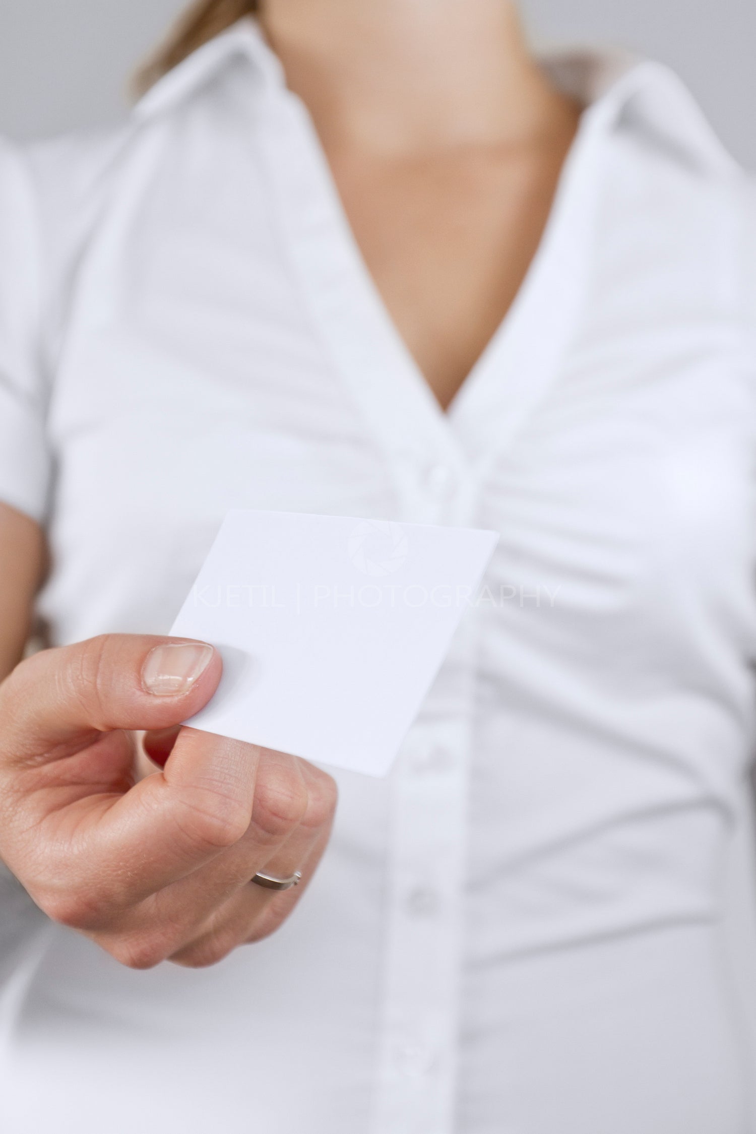 Women Give Away Business Card