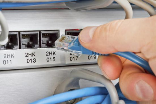 Connecting Network Cable into a Patch Panel