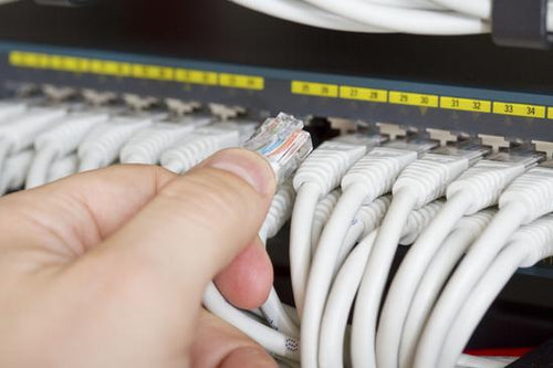 Connecting Network Cable into Switch